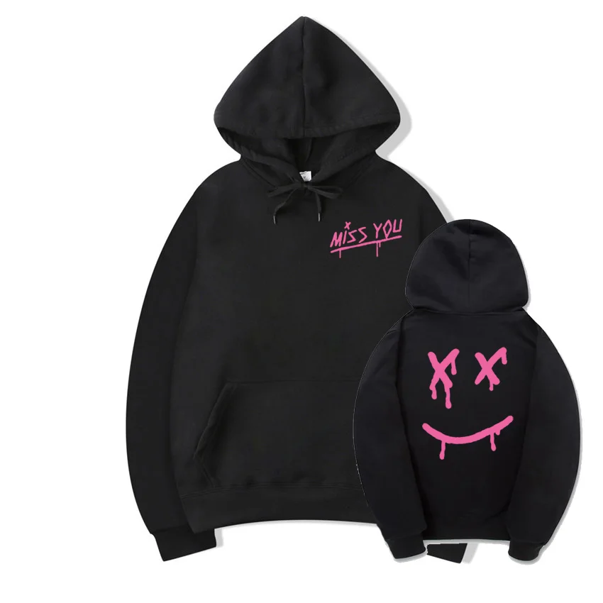  Louis Tomlinson Miss You Smiley Face Hoodie Sweatshirt With A Hood Men Women Hip Hop Hipster Pullov