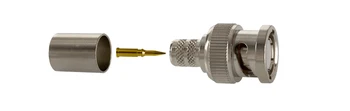 

BNC Connector for RG59 Coax 3 Piece BNC Crimp on Connector for CCTV Security Camera 20pcs/lot