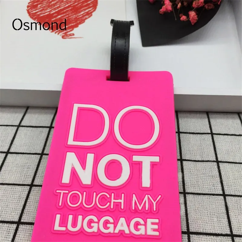 

Osmond Travel Luggage Tags Cartoon Silica Gel Baggage Boarding Tags Suitcase ID Address Holder Portable Label Name Card Tag