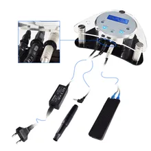 Акриловый круглый интеллектуальный цифровой Перманентный макияж источник питания устройство с World Wild шнур питания Полный татуировки машина наборы