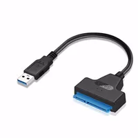 סמ sata USB 3.0 ל SATA 22 כבל מתאם פין עבור 2.5" 20 ס"מ הנהג דיסק קשיח SSD בנפח 5Gbps (2)