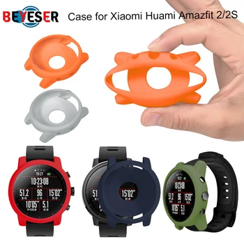 

Protector Shell for Xiaomi Huami Amazfit 2/2S Stratos Full Frame Soft Silicone Protective Case for amazfit 2 stratos Watch Frame