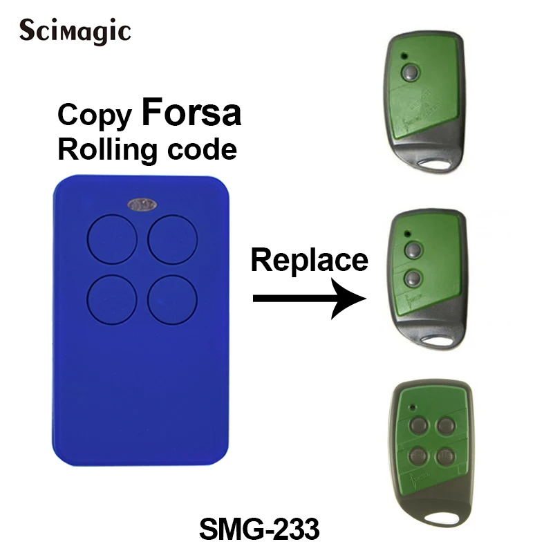 

Universal remote control compatible FORSA TR-1, FORSA TR-2, FORSA TR-4 Garage door gate replacement Remote Control free shipping