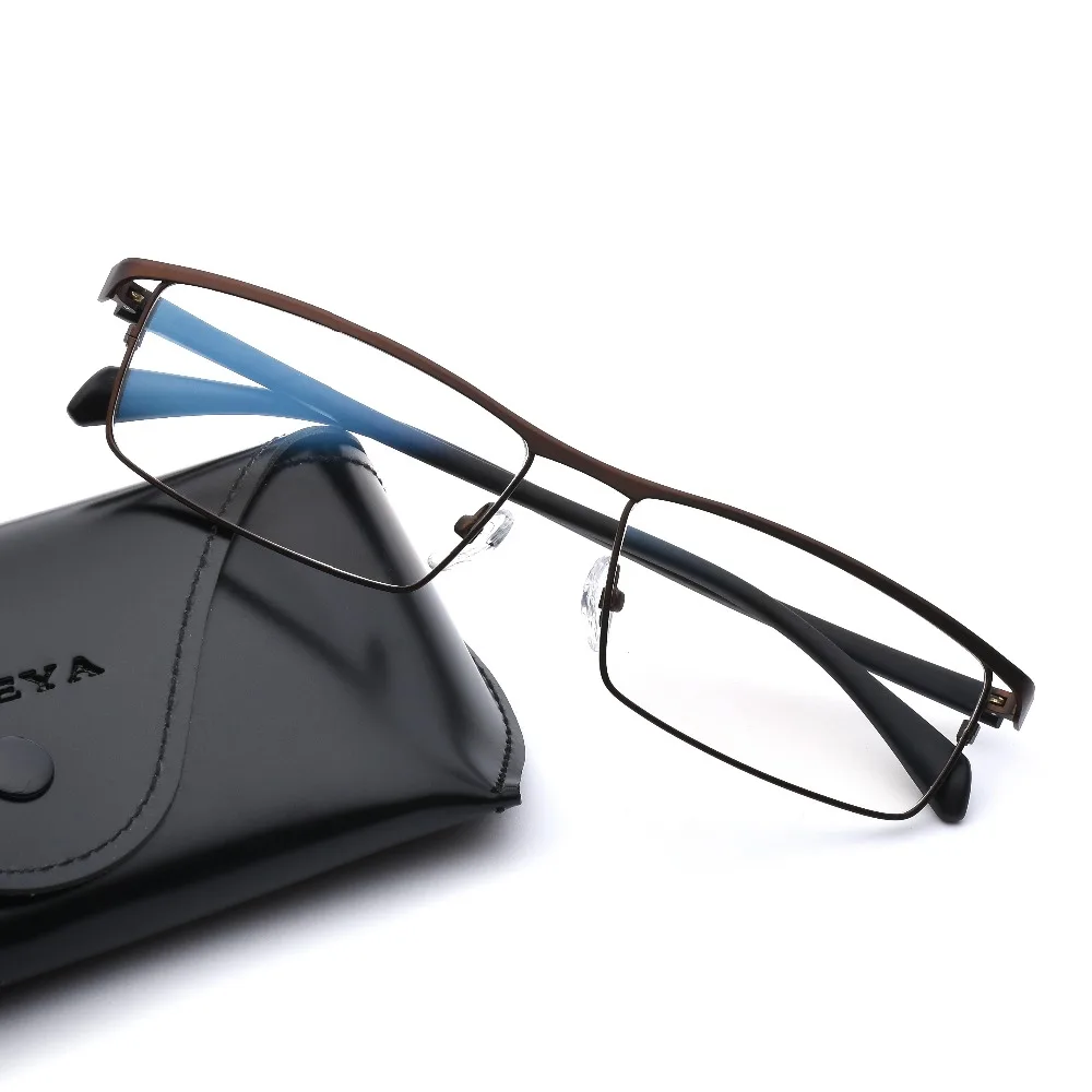 Металлические оптические оправы для очков, мужские брендовые дизайнерские прозрачные компьютерные очки для близорукости, оправы для очков по рецепту, деловой стиль#001