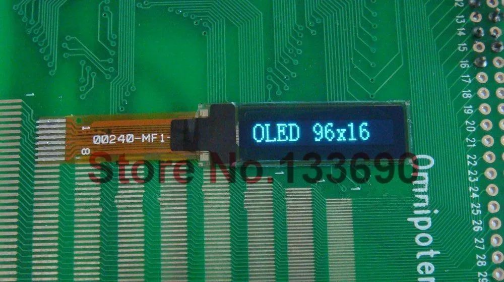 

1pcs 0.69 inch OLED Display with 96x16 Resolution and blue backlight 8pins.Interface IIC ssd1307z