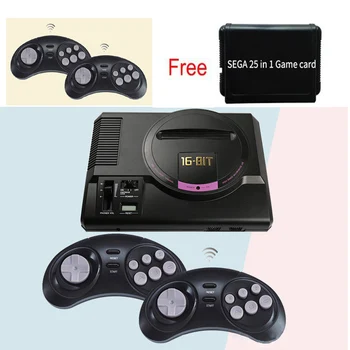 

Wireless HDMI AV version for sega 16 bit tv video game console for sega megadrive game consolewith free 25 sega game cartridge