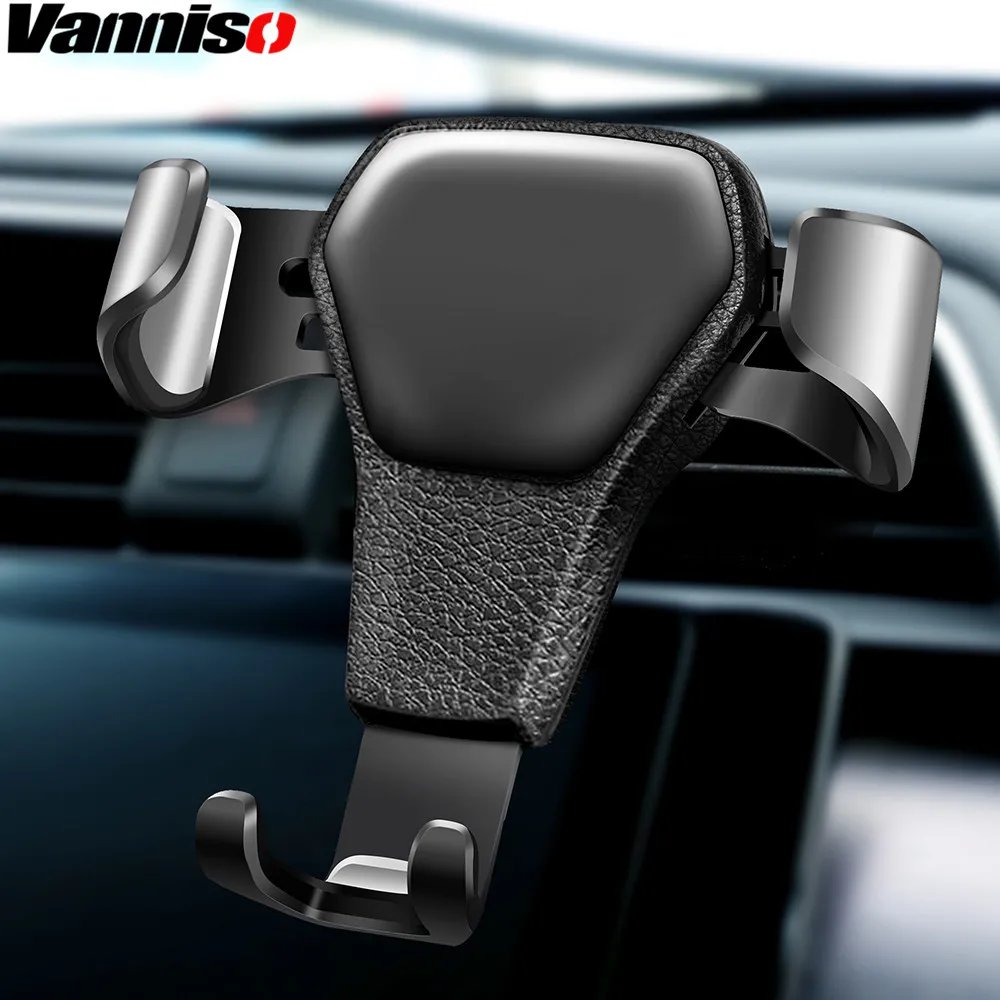 

Vanniso Gravity Car Holder For Phone in Car Air Vent Clip Mount No Magnetic Mobile Phone Holder Cell Stand Support For iPhone X