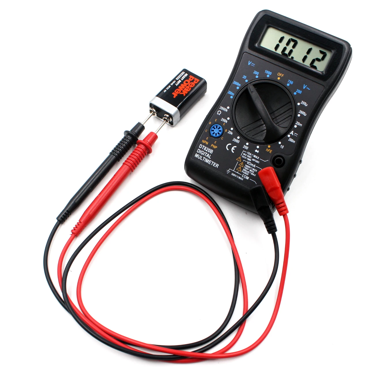 DT820B Мини цифровой мультиметр с защитой от перегрузки Вольтметр Амперметр Ом