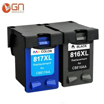 

GN 816XL 817XL Compatible Ink Cartridge Replacement for HP 816 817 for DeskJet 3658 3658 3668 5168 3358 7268 1218 1118
