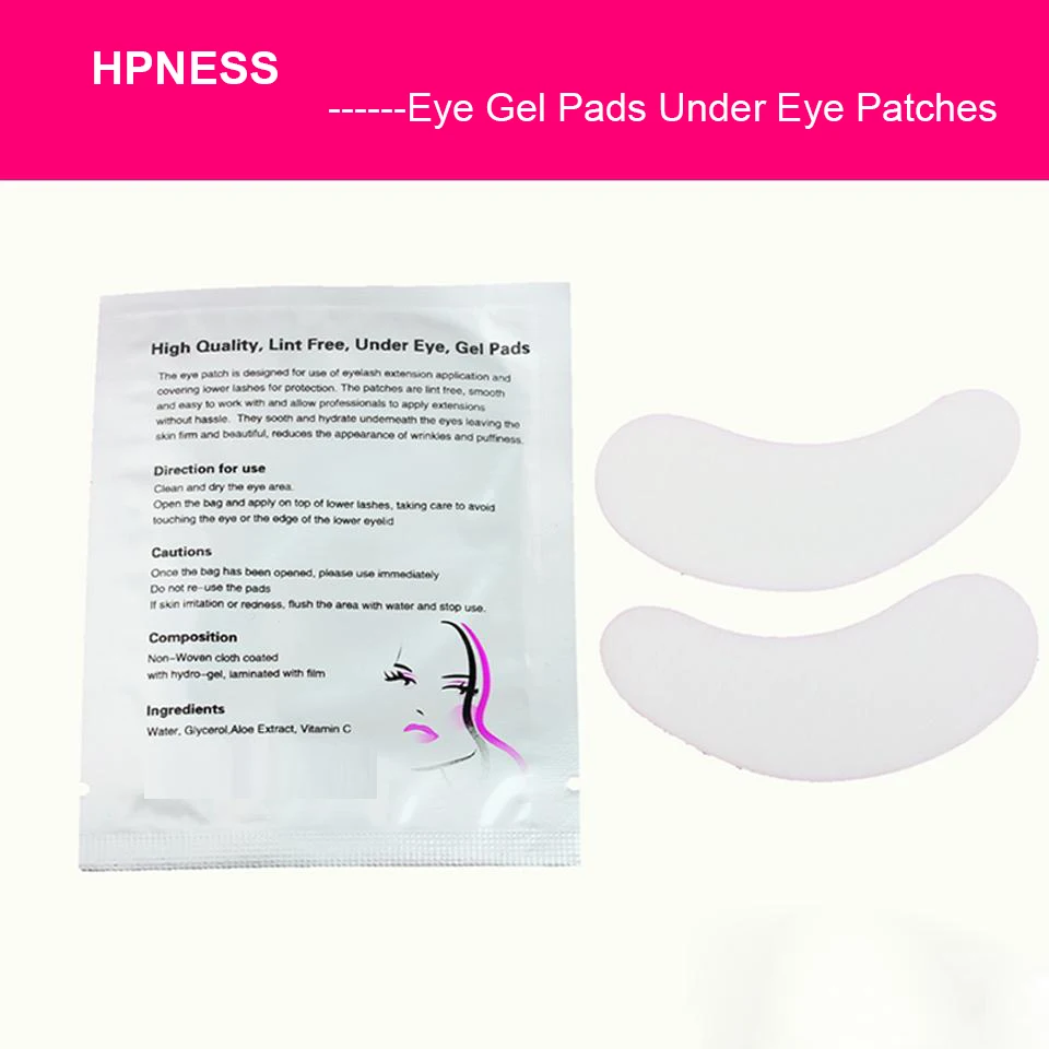 HPNESS глазные гель-патчи глазная повязка для волокно для наращивание ресниц Бесплатные ресницы удлинительная маска глазная повязка s