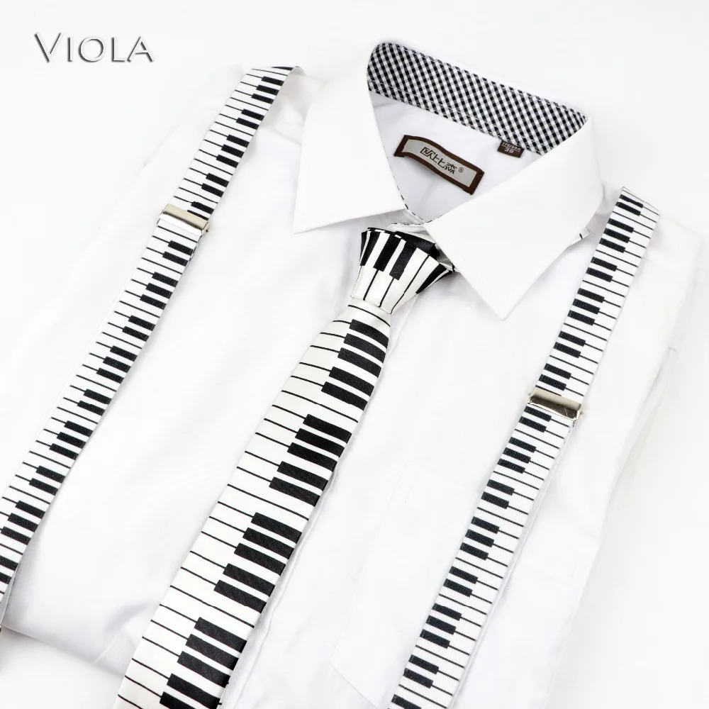 

Mens Women Kids Music Piano military Printed Suspenders Tie Bow Tie Sets Party Play Shirt Braces Butterfly Belt Pants Jeans Gift
