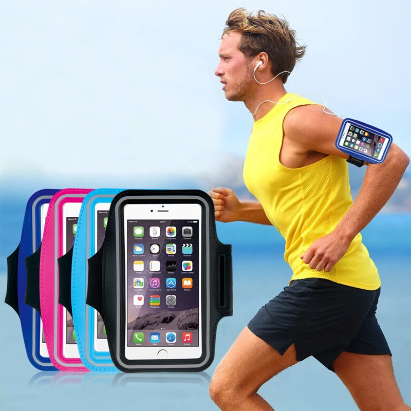 Ponsel Ban Lengan 5.5 Inch Ponsel Case untuk Iphonex X 8 7 6 6 S Plus Case Olahraga Ban Lengan Handphone Belt cover Menjalankan Gym Bag Case