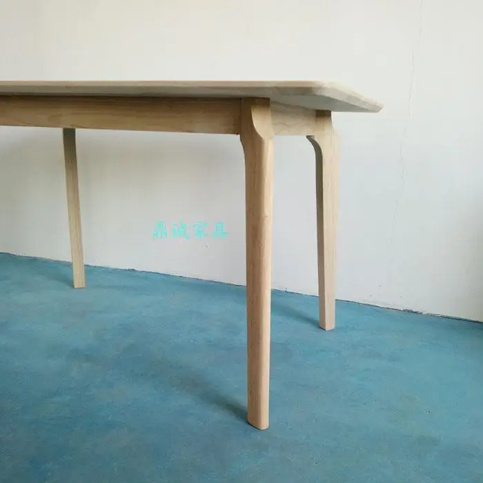 Nordic modern Rubber wood table, no paint rectangular dining room, solid wood table, factory direct sale modern dining table Nordic modern Rubber wood table, no paint rectangular dining room, solid wood table, factory direct sale modern dining table