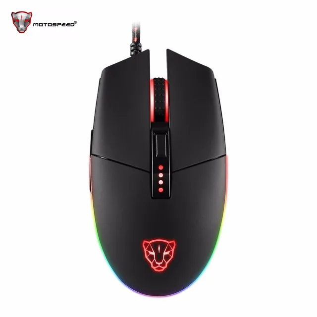 Motospeed V50 USB Wired Gaming Mouse 6 Button Optical RGB LED Lights Mouse Gamer 4000 DPI For PC Laptop Desktop Computer Motospeed V50 USB Wired Gaming Mouse 6 Button Optical RGB LED Lights Mouse Gamer 4000 DPI For PC Laptop Desktop Computer