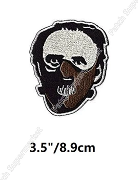 

Dr Hannibal Lecter Mask Patches Embroidered Badge Silence of the Lambs Red Dragon TV Series Movie halloween cosplay costume diy