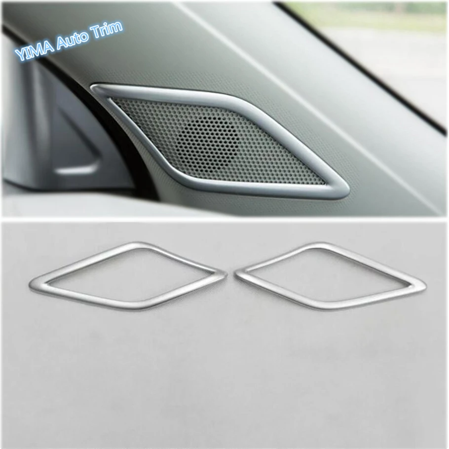 

Lapetus Auto Styling Pillar A Stereo Speaker Audio Loudspeaker Sound Frame Cover Trim 2 Pcs Fit For MG ZS 2018 2019 / ABS