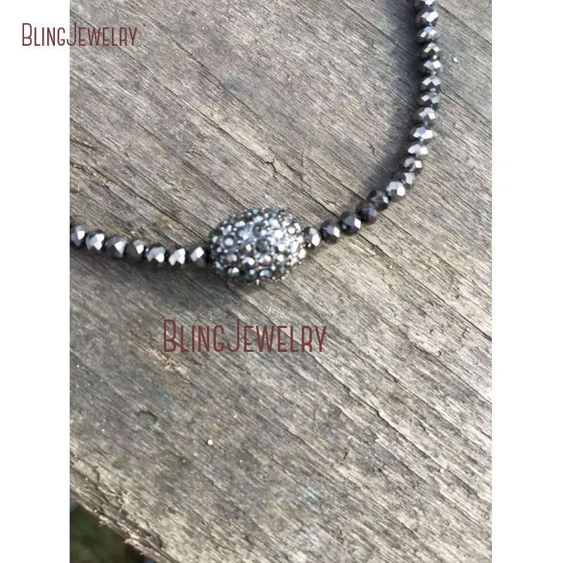 20190415-NM10761-faceted crystal choker with hematite focal bead boho jewelry sparkle jewelry new years jewelry rodeo necklace short necklace crystal beads_1