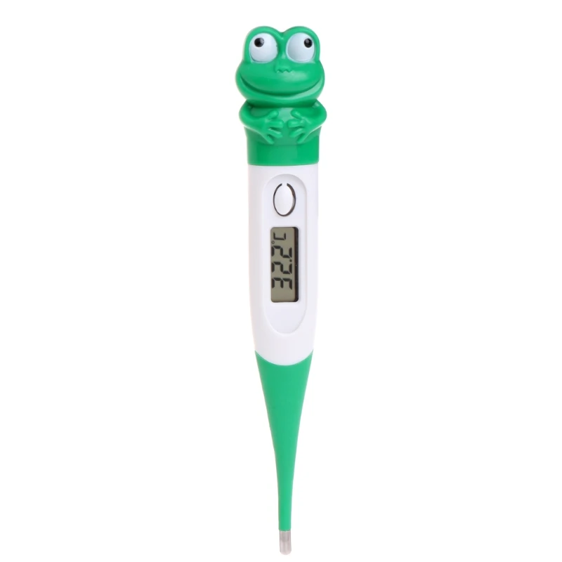 Мультяшный Домашний Электронный цифровой ЖК-термометр для температуры медицинский термометр для температуры тела ребенка - Цвет: Зеленый