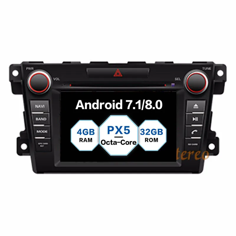 Excellent Android 8.0 7.1 Car DVD Player GPS Navigation for Mazda CX-7 2008-2015 Video Player Multimedia HeadUnit stereo tape recorder pad 0
