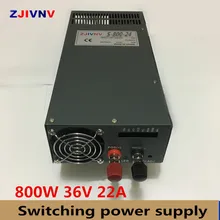 800 w 220 v AC para DC conversor fonte de alimentação da unidade industrial de comutação 36 v fonte de alimentação LED driver 36 v 22a