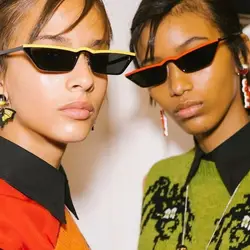 Солнцезащитные очки DCM без оправы, женские брендовые дизайнерские солнцезащитные очки «кошачий глаз» с двойными тонированными линзами