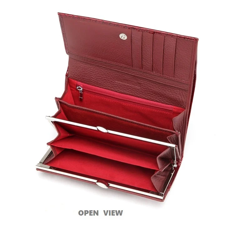 VICKAWEB Genuine Leather Small Wallet Women Wallets Alligator Short Purse Coins Hasp Girls Wallet Fashion Female Ladies Wallets-011