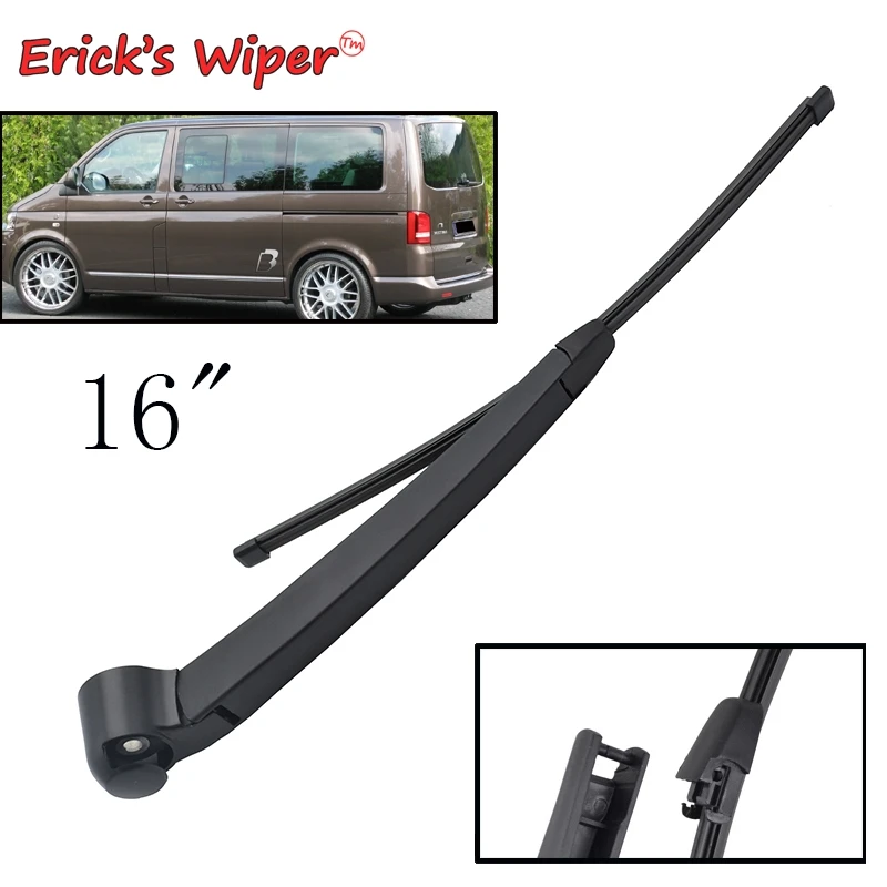 Erick's Wiper 1" Задняя щетка стеклоочистителя и рычаг комплект подходит для VW Transporter T5 2003-2013 ветровое стекло заднего стекла