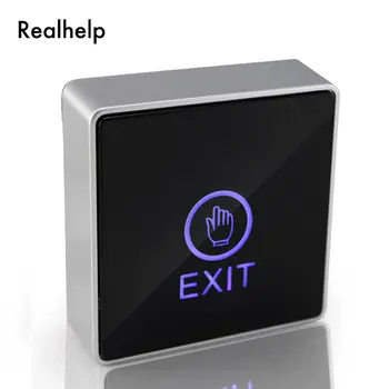 

Touch Pad DC12V Door Entrance Guard Exit Release Push Button Switch Touch Sensitive Exit Button with LED Transformation