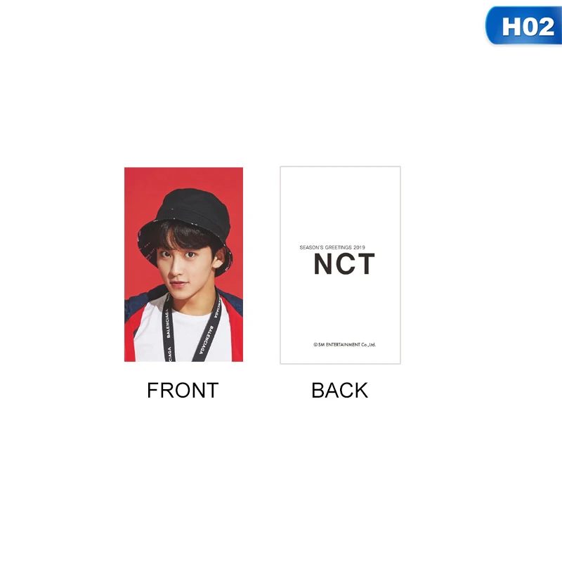 1 шт. KPOP NCT U 127 Empathy альбом Taeyong Mark автограф Фотокарта бумажные карты плакат - Цвет: H02