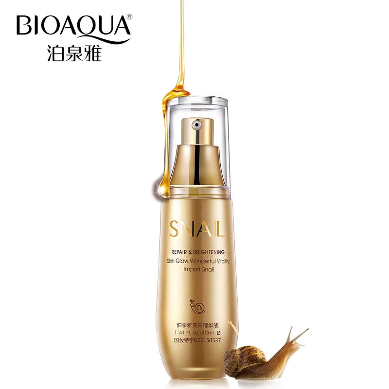 

BIOAQUA Brand Skin Care Snail Whitening Essence Hyaluronic Acid Liquid Anti Wrinkle Anti Aging Collagen Moisturizing Day Cream