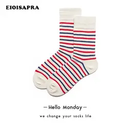 [EIOISAPRA] носки в полоску для влюбленных, для мужчин и женщин, в студенческом стиле, с героями мультфильмов, Meias, модные, Harajuku, повседневные, Meias