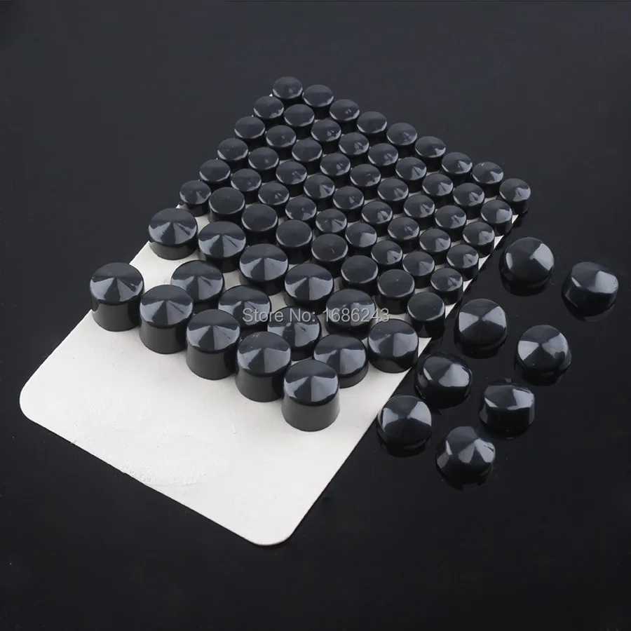 Motorcycles Accessories Bolt Toppers Caps Bolt Cover Kit Black Chrome