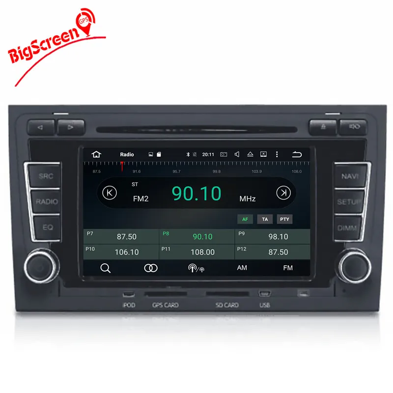 Sale 2 DIN car DVD GPS For Audi A4 S4 RS4 2003-2012 with dvd player Radio navigation Audio multimedia capacitance touch screen stereo 8