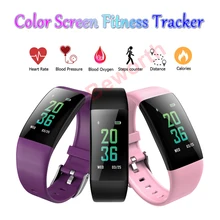 5 шт. пульсометр Фитнес Смарт-Браслет спортивный браслет кровяный кислород/монитор давления здоровье трекер цветной экран часы