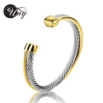 

UNY Bangle Antique Twisted Wire Cross Bracelet Fashion Designer Brand Vintage Bangles Christmas Free Ship Womens Cuff Bracelets