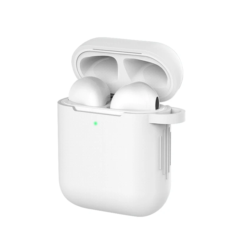 Чехол для наушников Mr для Apple AirPods 2, силиконовый чехол, беспроводные Bluetooth наушники Air Pods, защитный чехол для AirPod Silm, чехол - Цвет: white