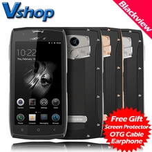 Оригинал Blackview BV7000 Pro 4 Г Мобильные Телефоны 4ГБ RAM 64ГБ ROM Окта Ядро IP68 Водонепроницаемый 1080P 13.0MP Dual SIM 5.0 дюймовый сотовый Телефон смартфон