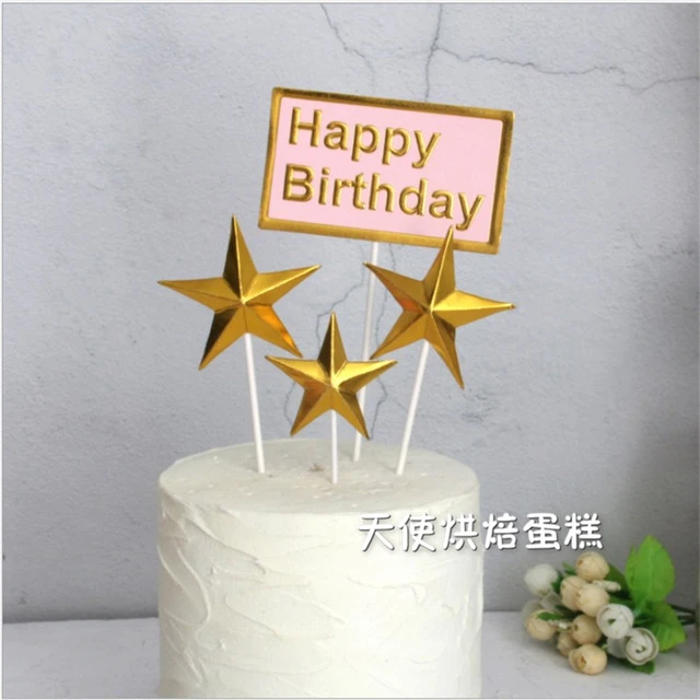 Decoración de Pastel de feliz cumpleaños para fiesta de cumpleaños