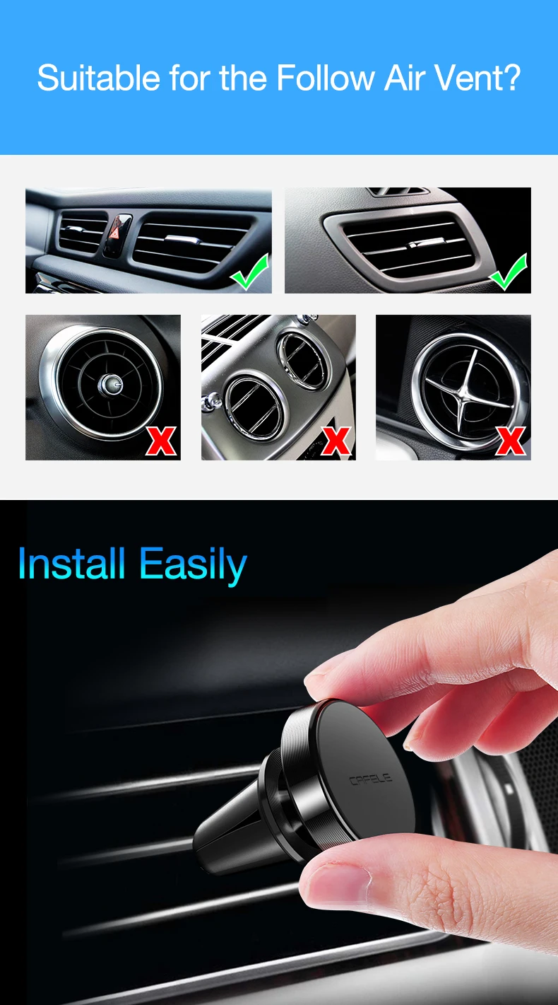 Magnetic Car Phone Holder  (3)