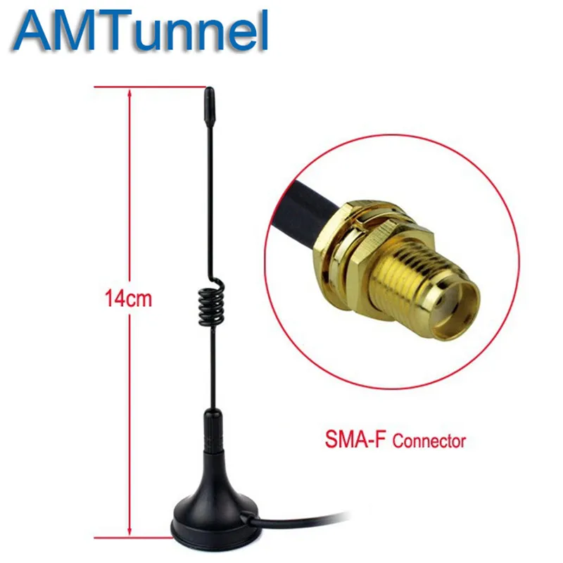

Magnetic Vehicle Mounted Antenna 5W SMA-F UHF 400-470MHz for Kenwood BAOFENG HYT WOUXUN LINTON TYT Ham Radio