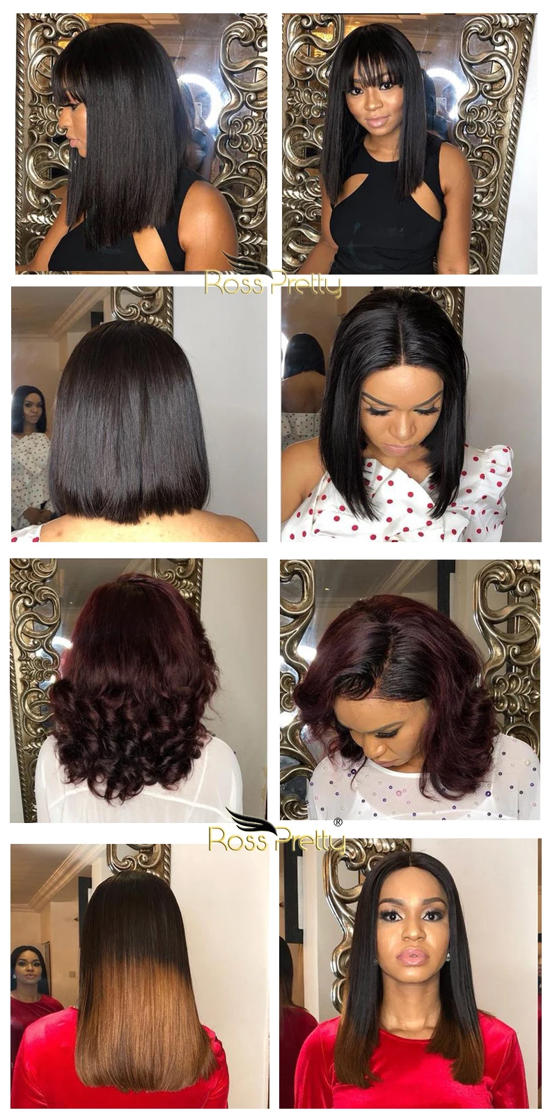 Enjoy the Thickest Soomthest Ross Pretty Brazilian Virgin Hair Double Draw Hair Products