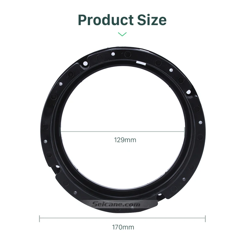 Buy Seicane Solid Black Car auto Speaker Spacers Mat