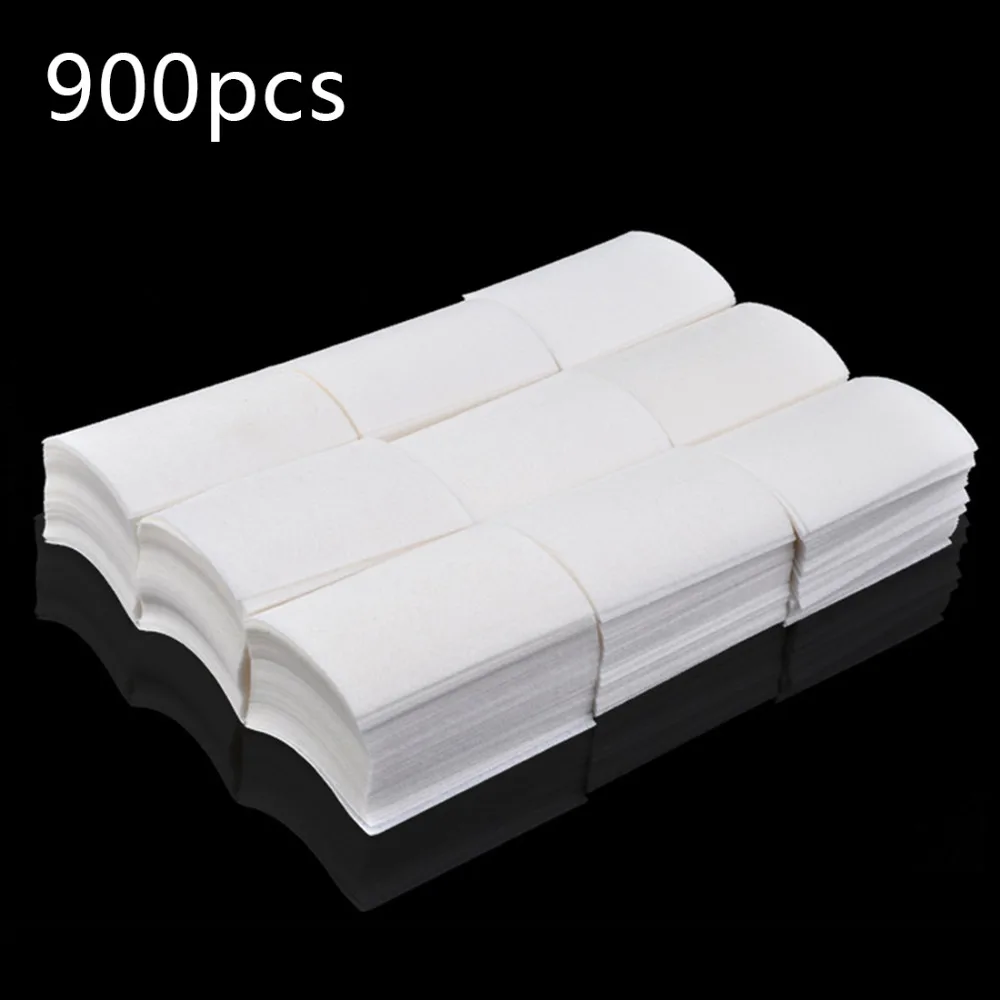 

900pcs/pack Nail Tools Bath Manicure Gel Nail Polish Remover Lint-Free Wipes Cotton Napkins For Nails Lint Pads Paper
