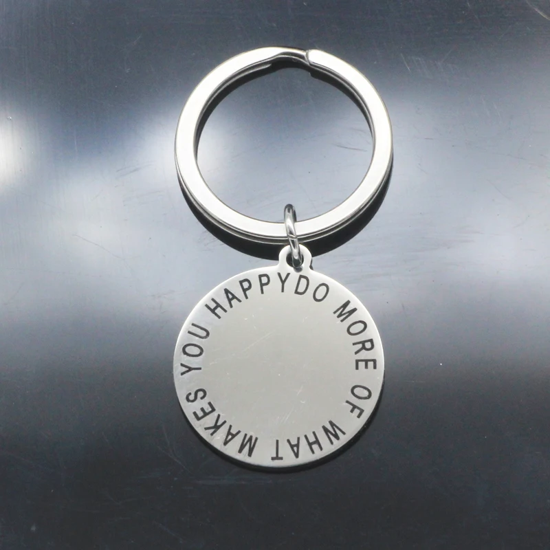 Drop Shipping Disc Keychain High Quality Stainless Steel Charm Keyring Keychains Jewelry for Lovers YP6970 | Украшения и