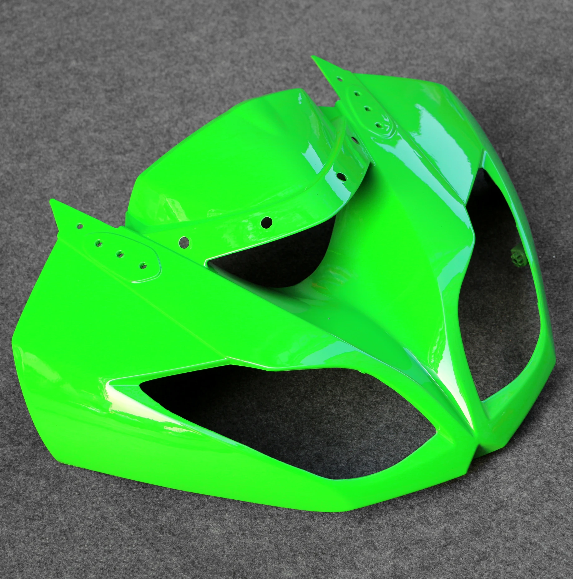 Подходит для Кавасаки ZX6R 636 2009 2012 ABS передний верхний носовой колпак фара