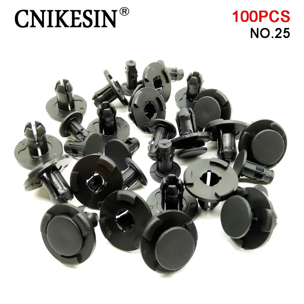 

CNIKESIN 100pcs 8mm Used for Auto Door Trim Panel Bumper Fender Plastic Rivets Fastener Clip for Honda Toyota Car styling Cover