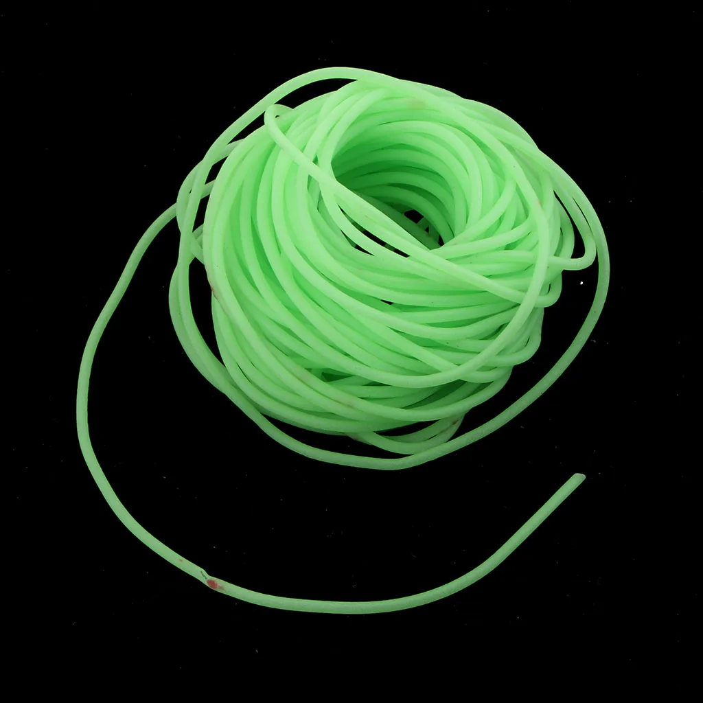 3pcs Soft Plastic Fishing Angling Luminous Green Tube Glow in Dark Carp Sea Fishing Rig Tubing 4m Fishing Tackle Boxes Acce
