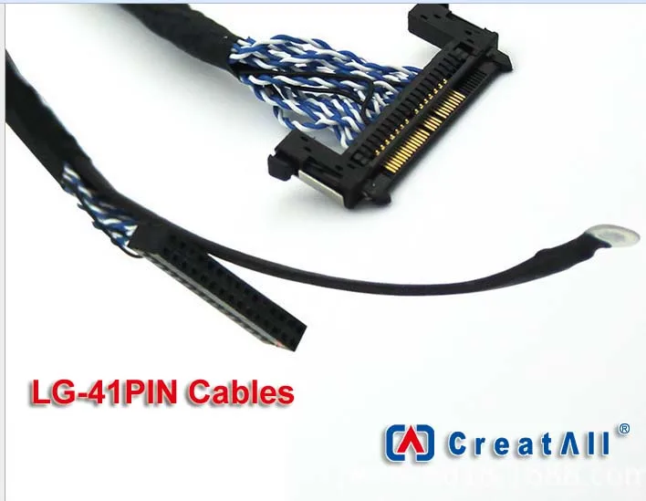 

10pcs x 41Pin LCD LVDS Cable HD Large Size TV Monitor Controller Borad Cable 550mm for LG Panel