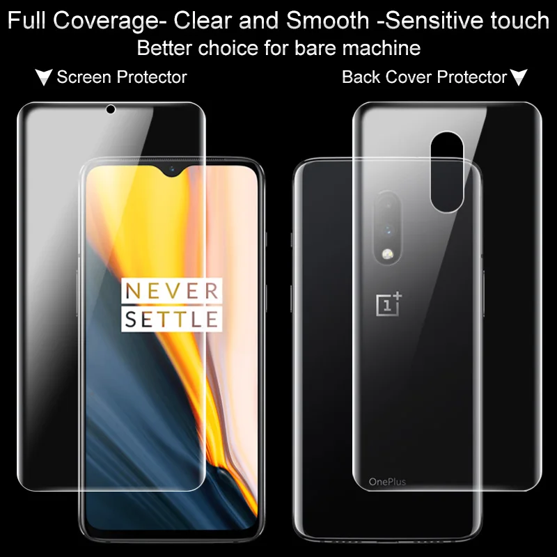 OnePlus 7 Pro защита для экрана IMAK Hydrogel III Передняя и задняя 0 15 мм мягкая защитная