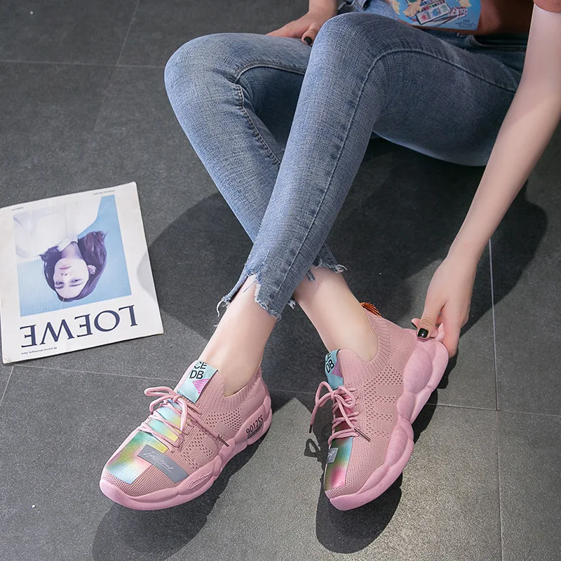 Fujin/Повседневные кроссовки; Женская парусиновая обувь; коллекция года; Осенняя обувь; женская летняя обувь из дышащего сетчатого материала; женская обувь Agan; женская обувь